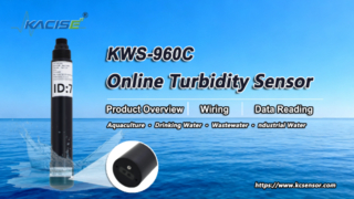 KWS-960C Online Επισκόπηση αισθητήρα θολότητας, καλωδίωση και ανάγνωση δεδομένων