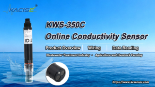 KWS-350C Online αισθητήρας αγωγιμότητας Επισκόπηση, καλωδίωση και ανάγνωση δεδομένων