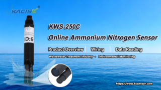 KWS-250C Online Επισκόπηση αισθητήρα αζώτου αμμωνίας, καλωδίωση και ανάγνωση δεδομένων