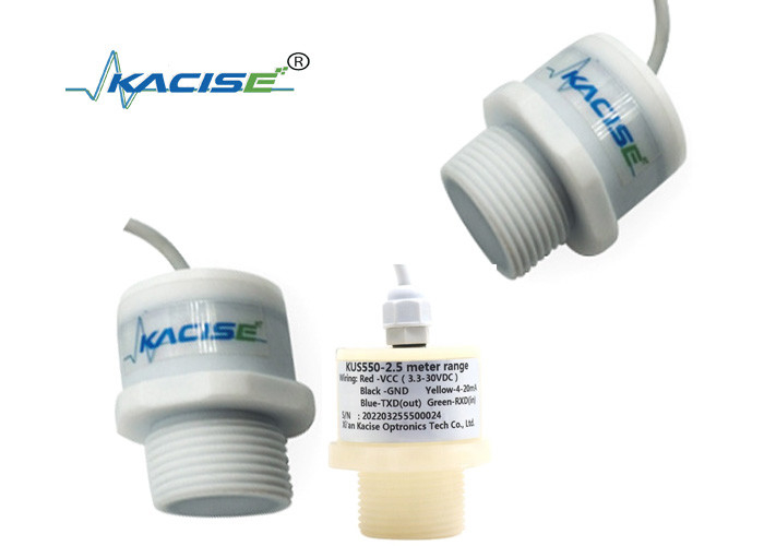 RS485 Έξοδος λυμάτων πισίνα PTFE Μετρητής στάθμης νερού χαμηλής κατανάλωσης ενέργειας Έξυπνος υπερηχητικός αισθητήρας στάθμης νερού 3m
