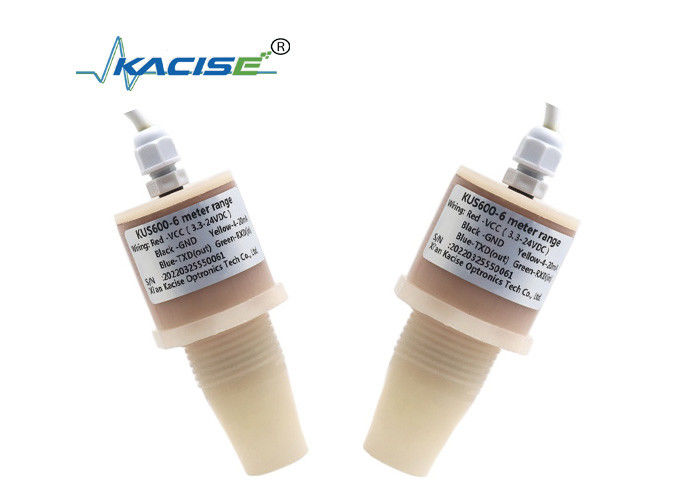 Χαμηλής ισχύος 3.3V εισροής IP68 αδιάβροχο 5m εύρος ανίχνευσης KUS600B υπερήχων αισθητήρα επιπέδου νερού με έξοδο RS485