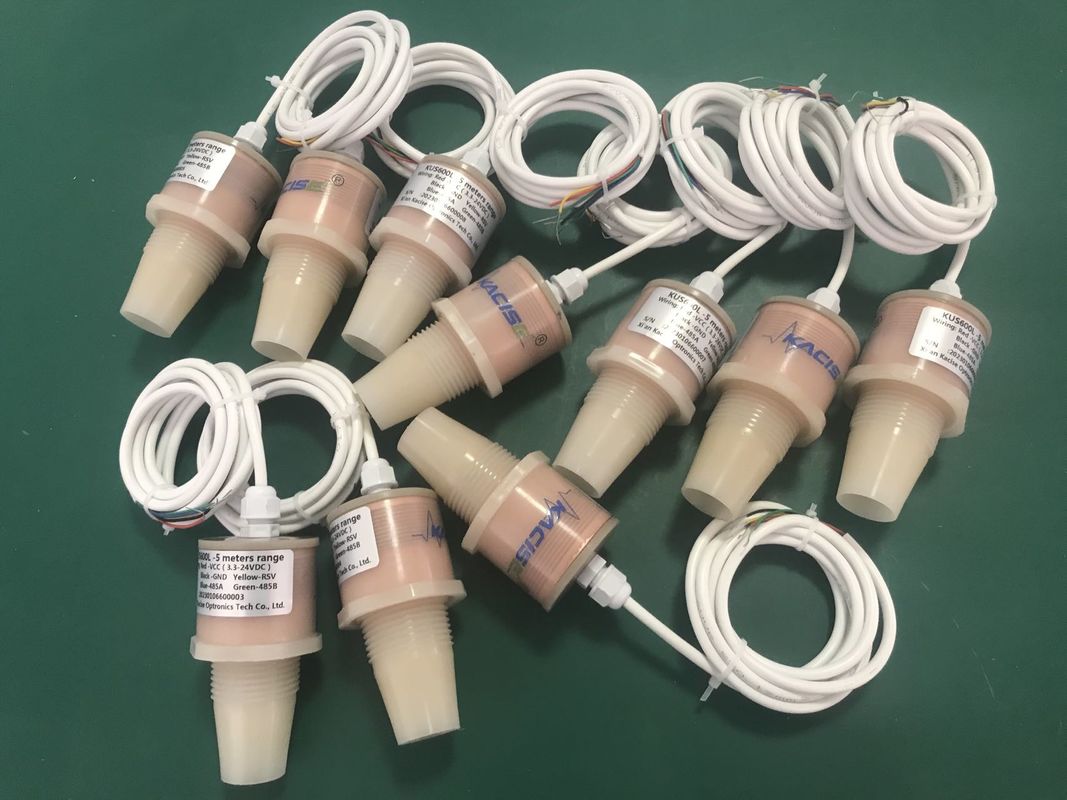 12V Υψηλής ακρίβειας υπερηχητικός αισθητήρας επιπέδου με έξοδο RS485 και IP68 αδιάβροχο για τη μέτρηση επιπέδου δεξαμενής νερού