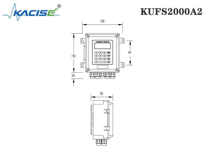 KUFS2000A2 ο τοίχος τοποθετεί τον υπερηχητικό μετρητή ροής εισαγωγής για το μέγεθος DN50 - σωλήνας DN6000