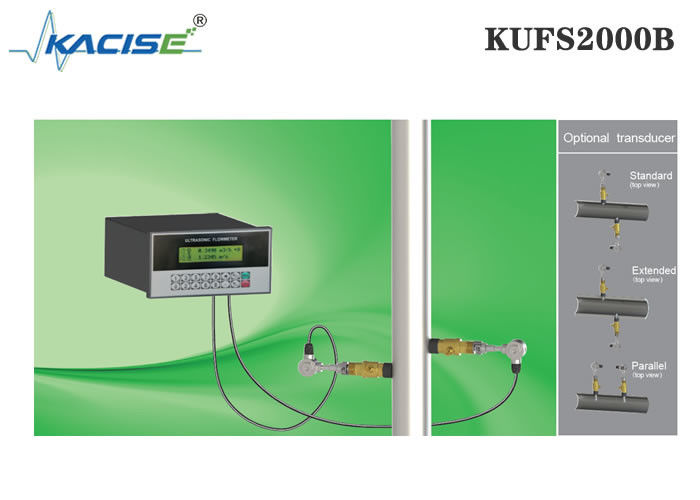 KUFS2000B Πίνακας τοποθέτησης υπερηχητικού μετρητή ροής με ακρίβεια ± 1% για σωλήνες DN50-DN6000 και RS485 MODBUS Interface