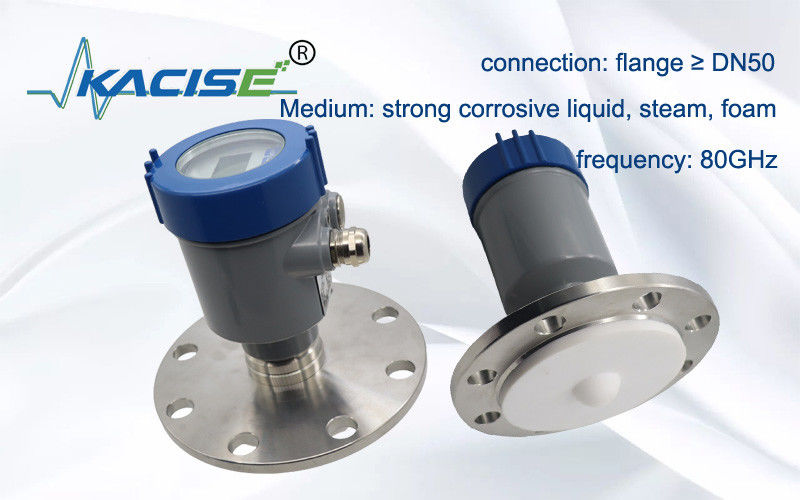 Μεταδότης επιπέδου ραντάρ Kacise 80GHz με έξοδο Modbus RS485 για μέτρηση επιπέδου εμβέλειας 100m