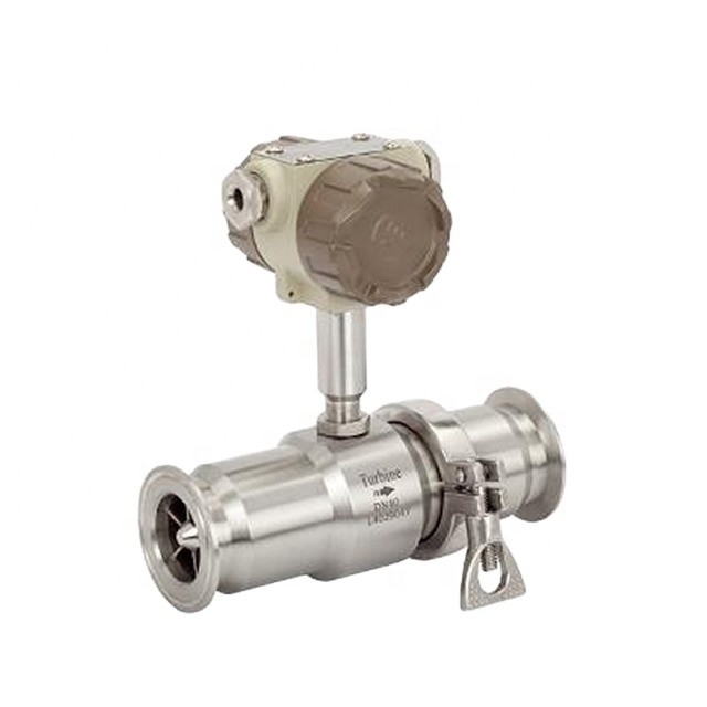 Υγειονομική Flowmeter στροβίλων βαθμού μετρητών ροής τύπων/τρόφιμα σύνδεση σφιγκτηρών