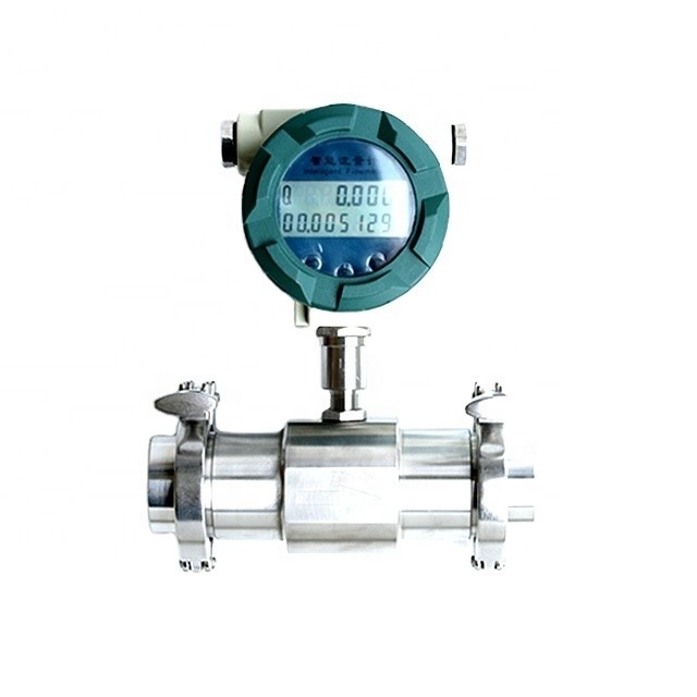 Υγειονομική Flowmeter στροβίλων βαθμού μετρητών ροής τύπων/τρόφιμα σύνδεση σφιγκτηρών