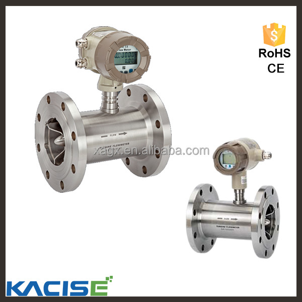 KXTUF Flanged Type Digital Diesel Fuel Liquid Water Turbine Μετρητής ροής υψηλής ακρίβειας 4-20ma