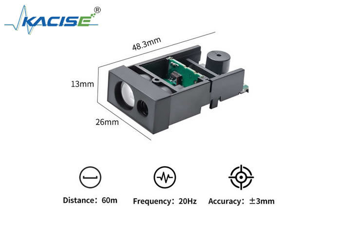 LSBM-60 Υψηλής ακρίβειας ITOF Laser Ranging Module με εμβέλεια ανίχνευσης 60m και διεπαφή UART