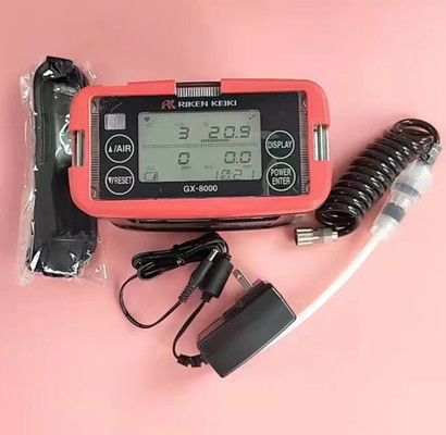 Ανιχνευτής πολλαπλών αερίων Riken Keiki GX-8000 με θερμική αγωγιμότητα ψηφιακή οθόνη LCD και υδροστερή κατασκευή