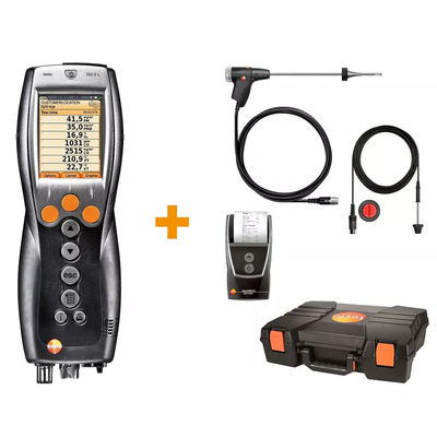 Το Testo 330-2 LL Pro αναλυτής καυσαερίων με αισθητήρες μακράς ζωής, έγχρωμη γραφική οθόνη και δοκιμασμένο από το TÜV για ανάλυση καύσης