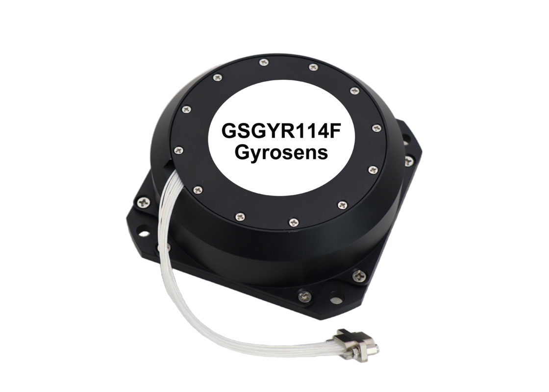 GSGYR114F Γυροσκόπιο μονοάξονης οπτικής ινών με μονάδα τροφοδοσίας 5V RS422 Έκδοση και συμπαγές μέγεθος 98×98×35mm