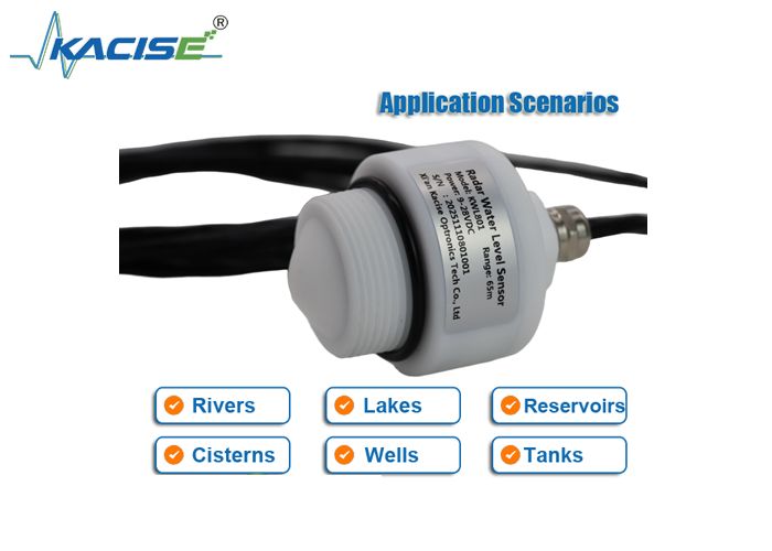 KWL801 Ασύνδετος αισθητήρας επιπέδου νερού ραντάρ με περιοχή συχνοτήτων 76GHz-81GHz 65m Περιοχή μέτρησης και ακρίβεια ±1mm