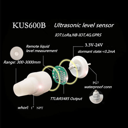 KUS600B ο υπερηχητικοί αισθητήρας μετατροπέων/το κράτος διαχείμασης υποστήριξης/PVDF ισχύουν για την περιοχή IOT 	Υπερηχητικός αισθητήρας μετατροπέων
