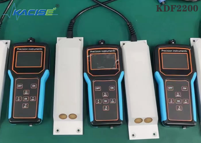 KDF2200 φορητός υπερηχητικός μετρητής ροής Doppler για τη μέτρηση ποσοστού ροής ταχύτητας